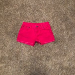 Girls Ralph Lauren Hot Pink Denim Shorts